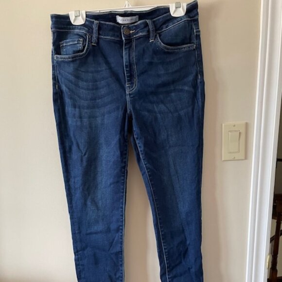 Flying Monkey – navy blue denim- Slim-Fit High Mid Jeans Size 31 - Picture 2 of 8